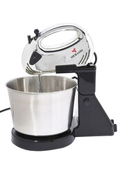Mebashi 2L Stainless Steel Stand Mixer, 150W, ME-BWM1602SS, Silver/Black