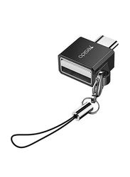 Yesido 2.5cm Type-C USB 3.0 Fast OTG Adapter, Black