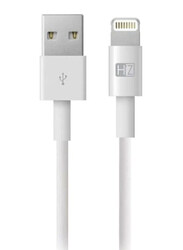 Heatz 1-Meter Lightning USB Data Cable, USB Type A to Lighting for Smartphones, White