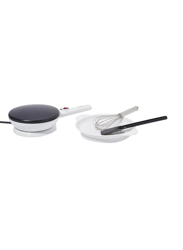 

Mebashi Crepe Maker Set, 800W, 4 Pieces, ME-CRP333, Grey/White