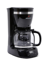 Mebashi Drip Coffee Machine, 900W, ME-DCM 1001B, Black/Clear