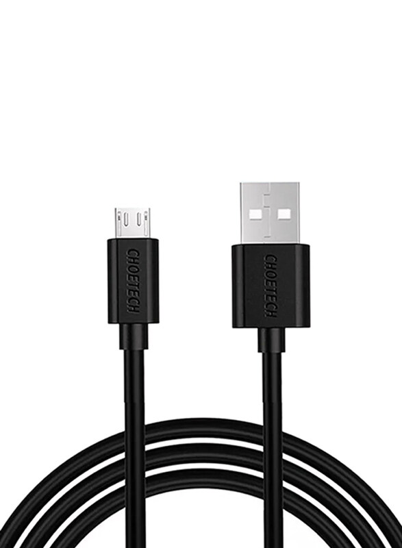 

Choetech AB003 U 2.0 Micro USB 2.4A Charging & Data Sync Cable, USB Type A Male to Micro USB Cable for Smartphones/PS4/Xbox One Controller, Black