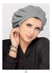 Turban & Fashion Trendy Beret Turban for Women, Grey