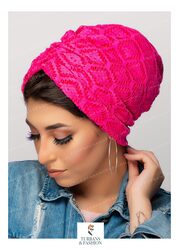 Turban & Fashion Cross Net Turban for Women, Pink