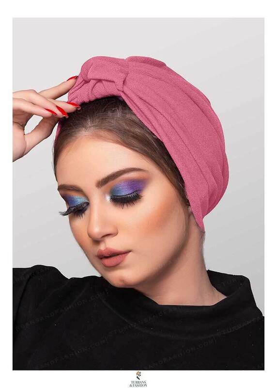 Turban & Fashion Artichoke Crepe Turban for Women, Pink