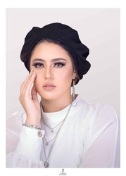 Turban & Fashion Casual Light Weight Beret Effortless Turban for Women, Black