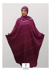 Turban & Fashion Ezdale Viscos Cotton Praying Dress, Maroon