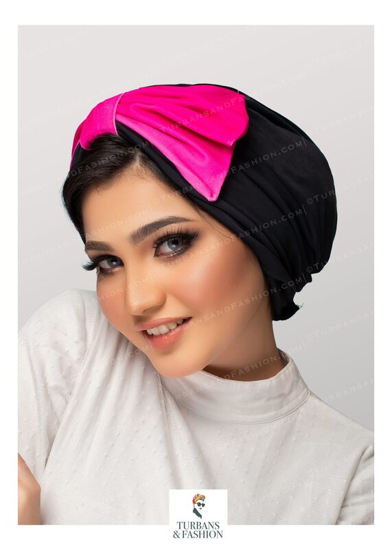 Turban & Fashion Swimming Front Bow Turban for Women, Pink