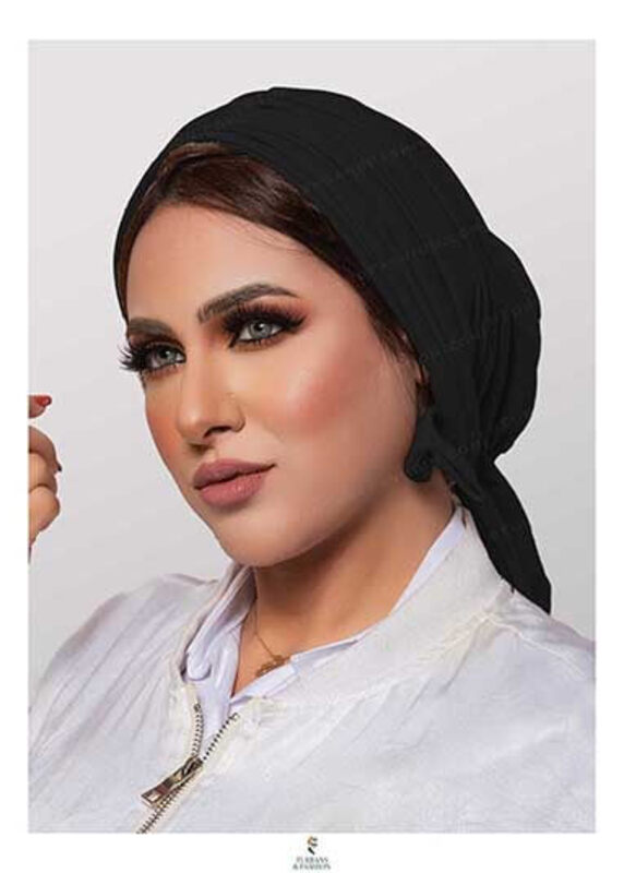 Turban & Fashion Multiway Crepe Turban for Women, Black