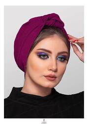 Turban & Fashion Artichoke Crepe Turban for Women, Burgundy