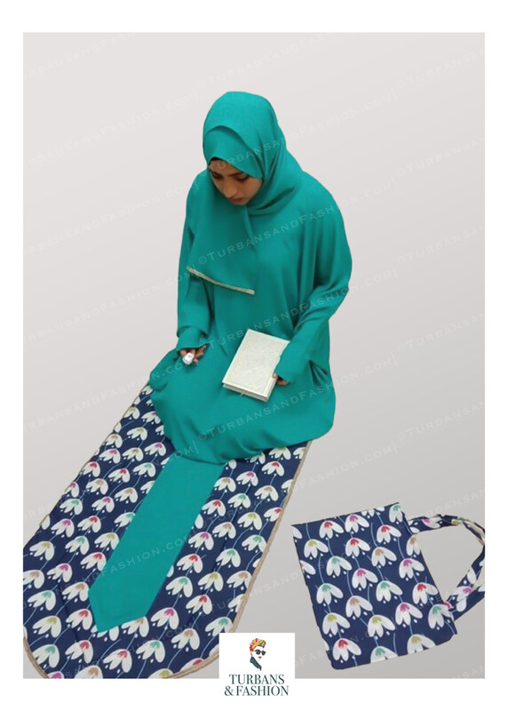 

Turban & Fashion Praying Set with Quran, Turquoise