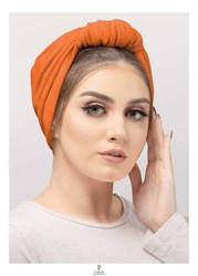 Turban & Fashion Suede Ball Turban for Women, Orange