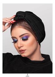 Turban & Fashion Artichoke Crepe Turban for Women, Black