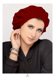 Turban & Fashion Trendy Beret Turban for Women, Maroon