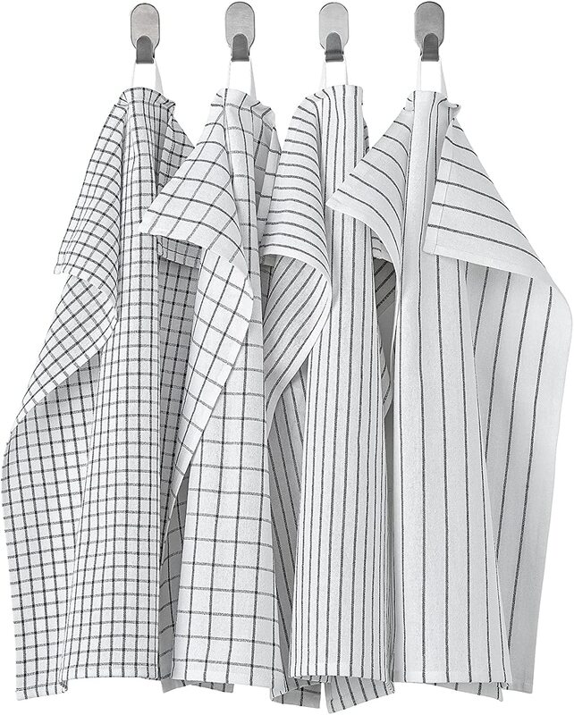 Ikea 4-Piece Cotton Tea Towel Set, White