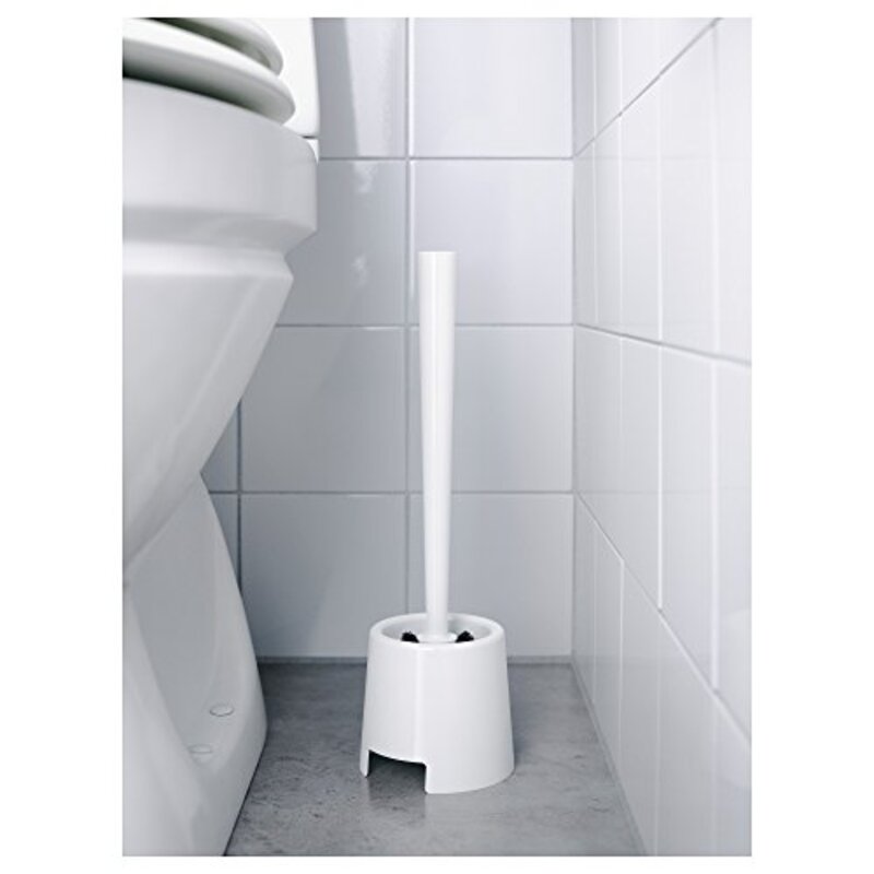 Ikea Toilet Brush/Holder, White