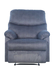 Danube Home Baltimore 1 Seater Fabric Motion Recliner, Blue