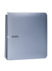 Milano 10A 1 Gang 1 Way Switch, Silver