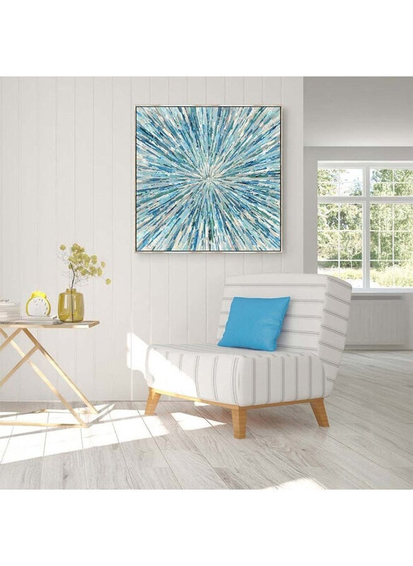 

Danube Home Casablanca Azure Burst Canvas, Blue