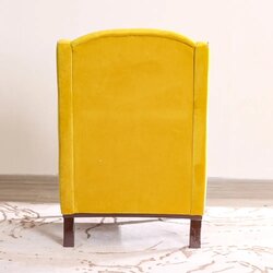 Danube Home Ada Fabric Sofa, Single Seater, Olive Yellow