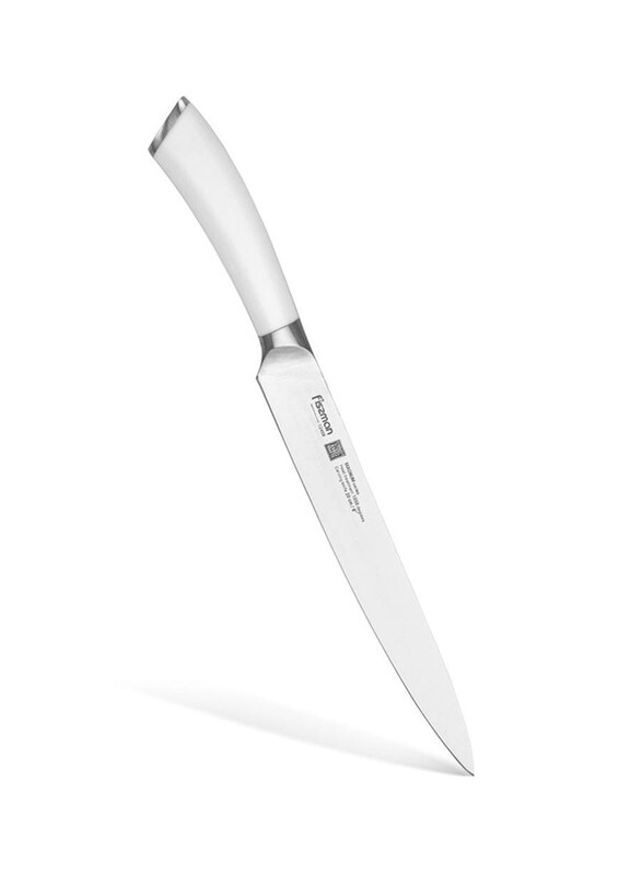 

Danube Home 8-inch Carving Steel Chef's Knife, White