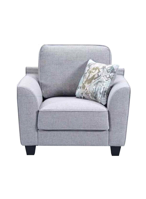 

Danube Home Krystina One Seater Fabric Sofa, Warm Grey