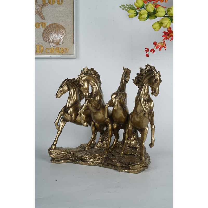 

Danube Home Lori Multiple Horses, Gold
