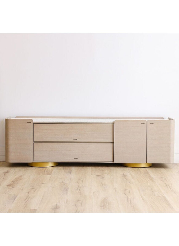 

Danube Home Margaret Up To 85 Inches Modern Design TV Unit Furniture, Beige