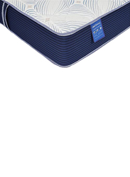 Danube Home Gel Pocket Spring & Memory Foam Mattress, 200cm, White/Dark Blue