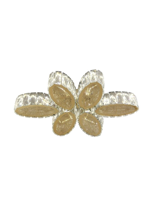 

Danube Home Tashir Flushmounts, Ss + Crystal, 60 x 45cm, LED, Gold