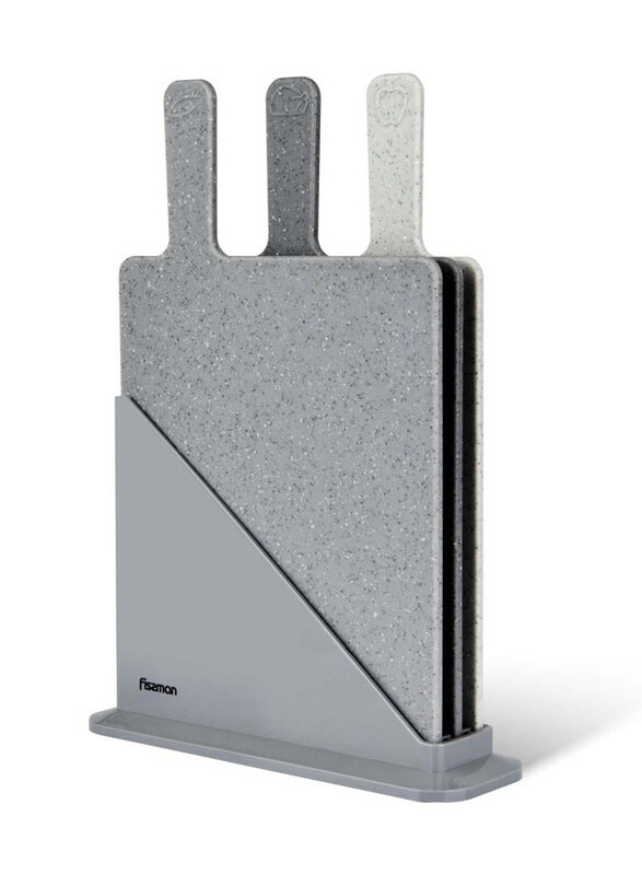 

Danube Home 3-Piece Plastic Chopping Board, Grey