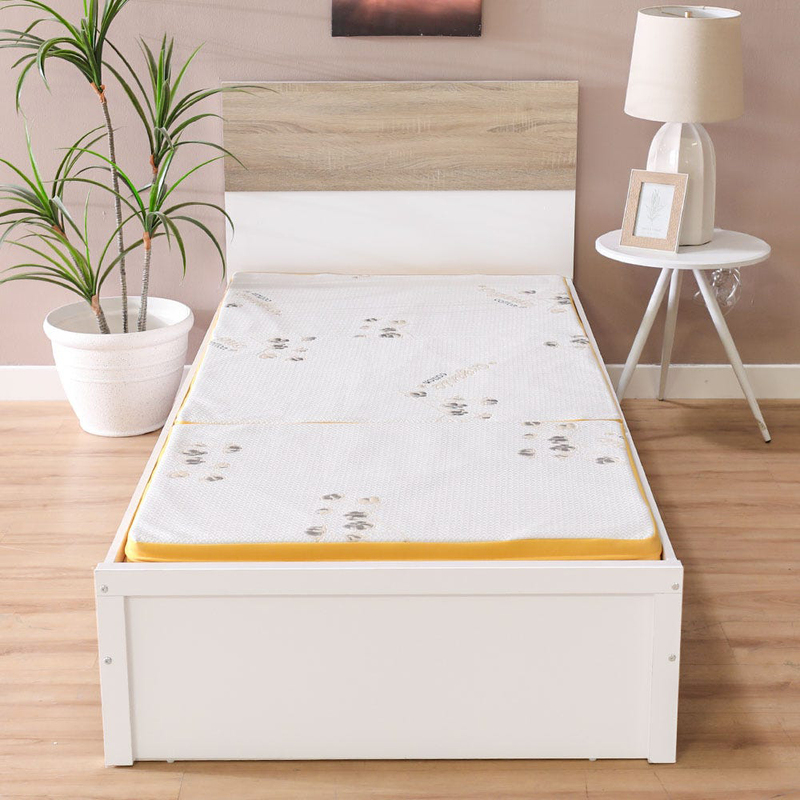 Danube Home Houston Organic Foldable Foam Mattress Spine Balance For Pressure Relief, Single, Multicolour