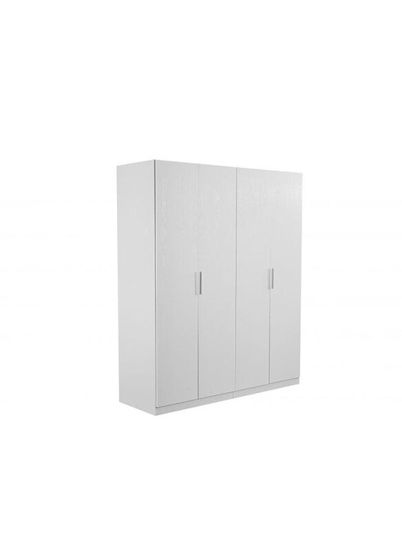 

Danube Home Thomas 4 Door Extra Sturdy Closet Wardrobe, White