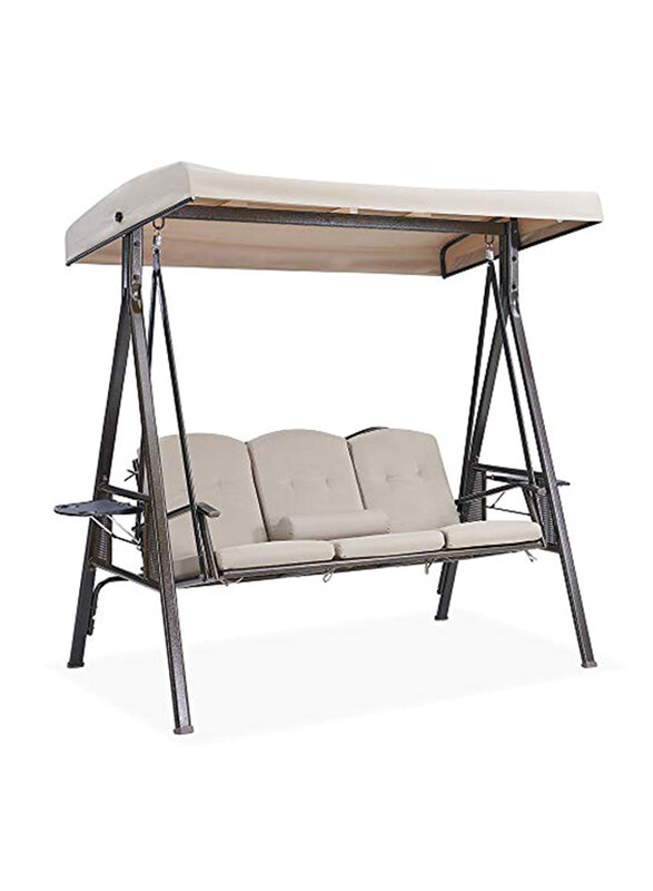

Danube Home Aldora 3 Seater Swing, Grey