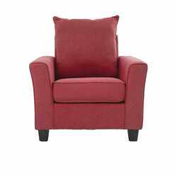Danube Home Alessandra Fabric Sofa, Red