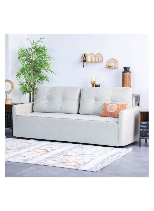 

Danube Home Aziyah Pull Out Fabric Sofa Bed with Storage Convertible, Brown