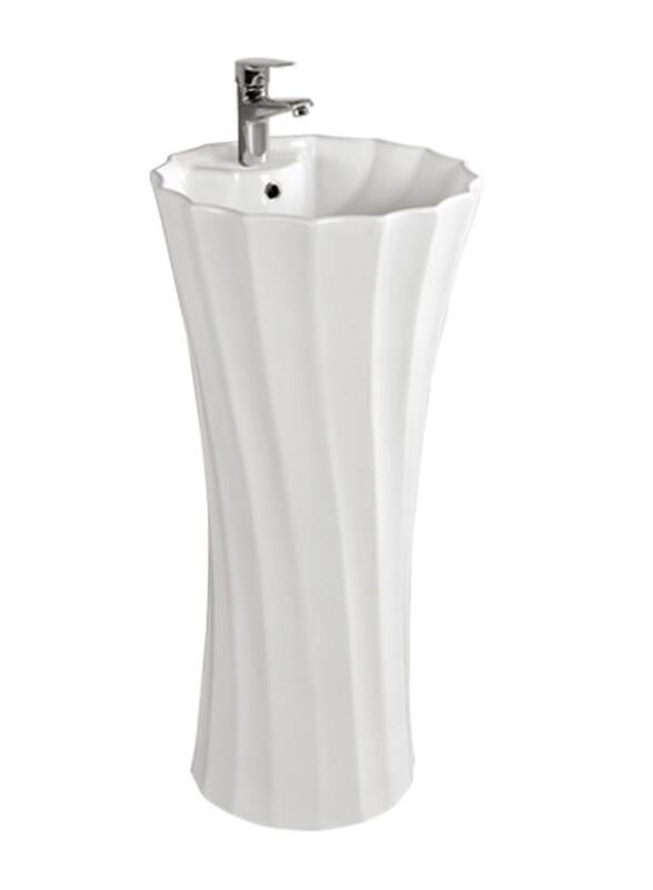 

Danube Home Milano Patt Ceramic Decorative Basin, White