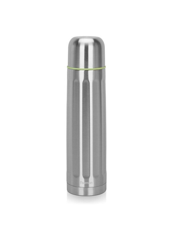 

Danube Home 1000ml Fissman Stainless Steel Insulated Double Wall Vacuum Flask, Silver