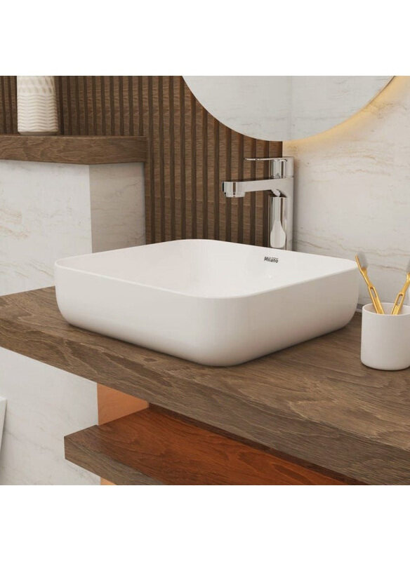 

Danube Home Milano Countertop Art Basin, 8438, White