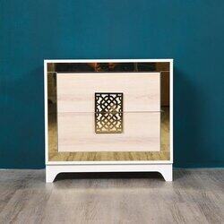 Danube Home Helga Night Stand, Set of 2, Golden