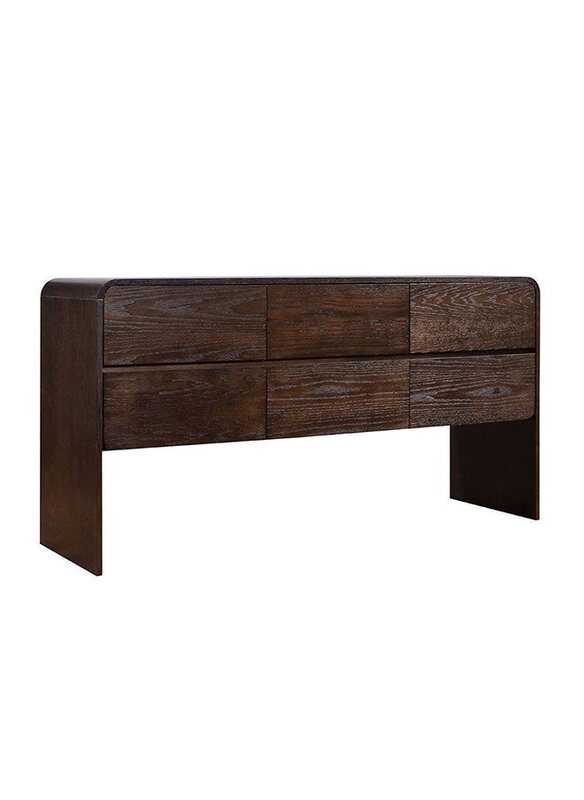 

Danube Home Cassie 6 Drawer Wide Dressing Cabinet, Dark Brown