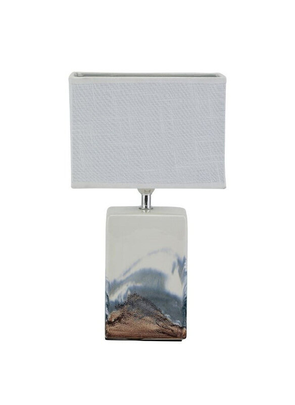 

Danube Home Hugo Ceramic Table Lamp, 20 x 10 x 34, White