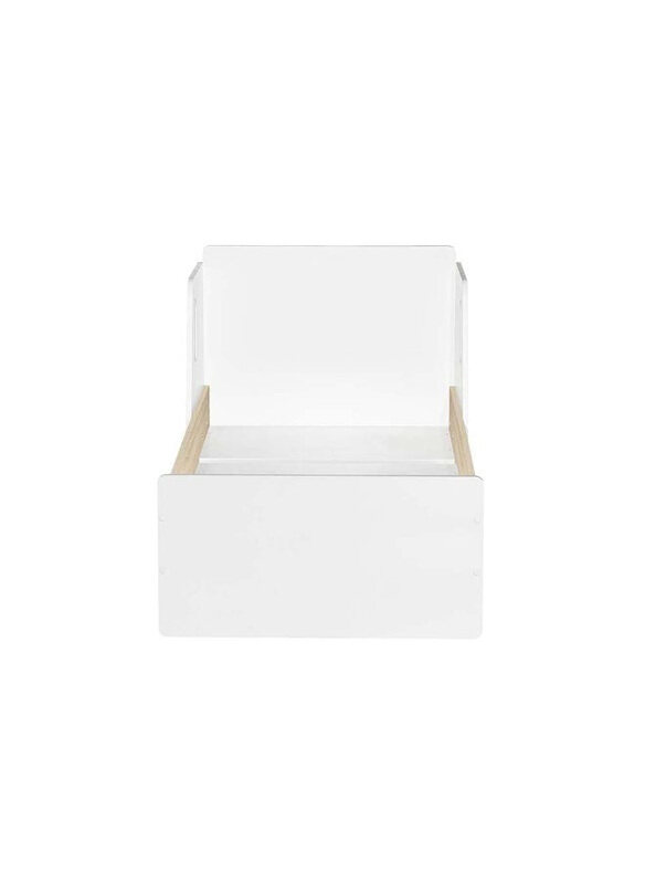 

Danube Home Kinder Guardian Toddler Bed, White/Beige