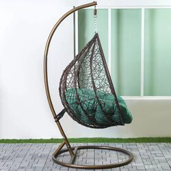 Danube Home Alfa Swing Chair, Green