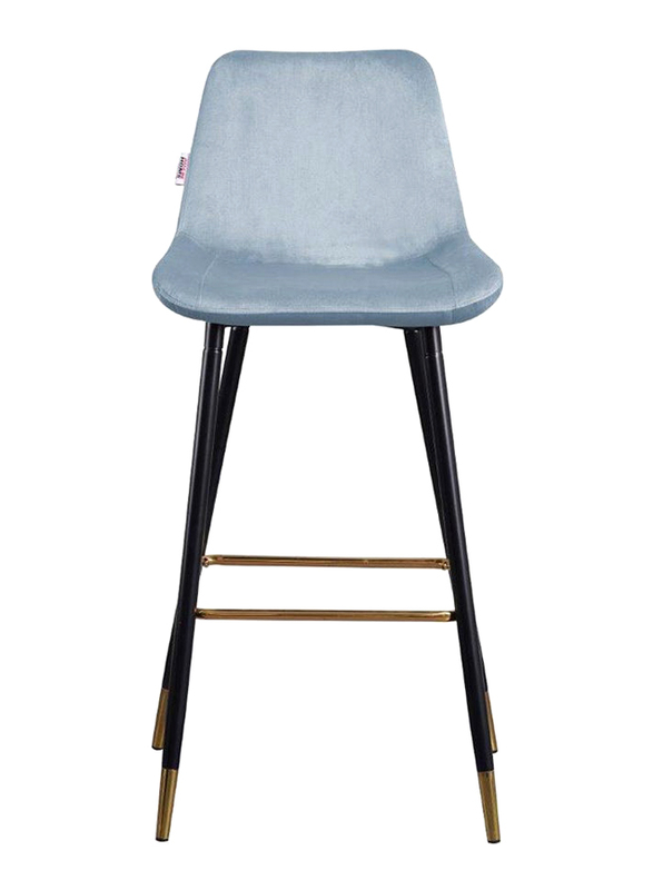 Danube Home Kween Bar Stool, Light Blue