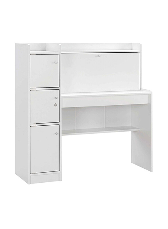 

Danube Home Elisha Computer Office Desk Workstation, White