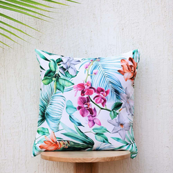 Danube Home Outdoor Wisteria Cushion Summer Spring Pillow, 45 x 45cm, Multicolour