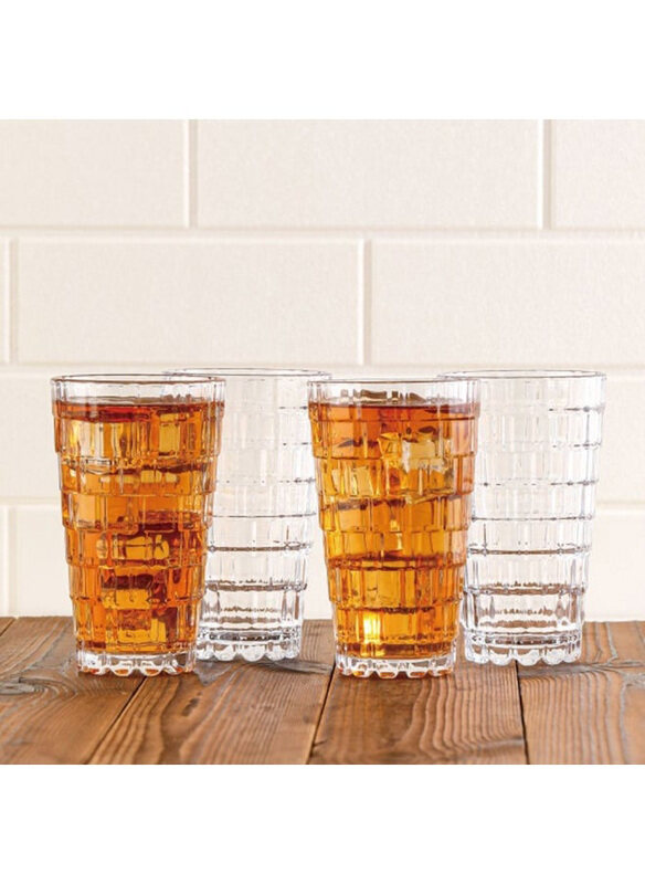 

Danube Home 4-Piece 350ml Minetta Tumbler Glass Set, Clear