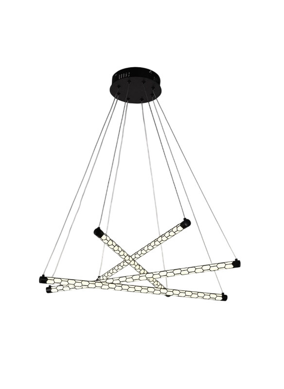 

Danube Home Rocco Chandelier, L 82 x W 21 x H 10, LED, Black