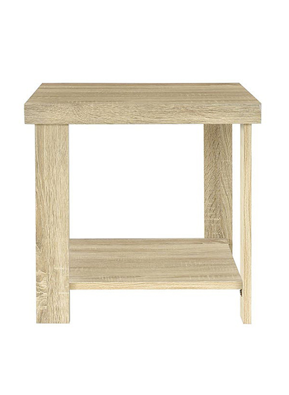 Danube Home Space Saving Square Cenon End Table, Oak